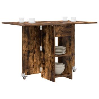 Esstisch 115 x 70 x 75 cm Holzwerkstoff Geräucherte Eiche