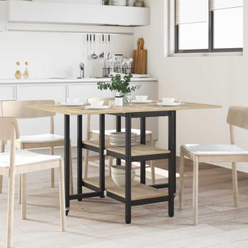 ARDEBO.de - Esstisch 122 x 80 x 76,5 cm Holzwerkstoff Sonoma-Eiche