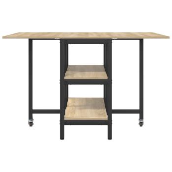 Esstisch 122 x 80 x 76,5 cm Holzwerkstoff Sonoma-Eiche