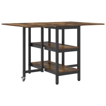 Esstisch 122 x 80 x 76,5 cm Holzwerkstoff R?uchereiche