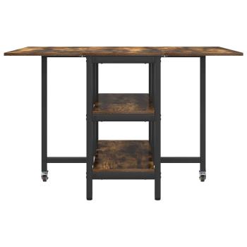 Esstisch 122 x 80 x 76,5 cm Holzwerkstoff R?uchereiche