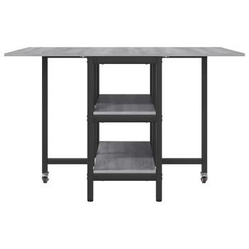 Esstisch 122 x 80 x 76,5 cm Holzwerkstoff Sonoma-Grau