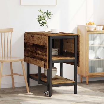 Esstisch 122 x 80 x 76,5 cm Holzwerkstoff Altholz Rechteckig