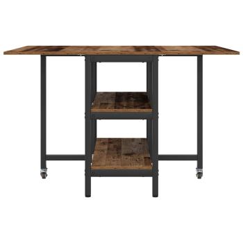 Esstisch 122 x 80 x 76,5 cm Holzwerkstoff Altholz Rechteckig