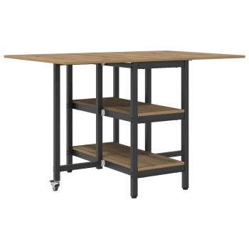 Esstisch 122 x 80 x 76,5 cm Holzwerkstoff Artisan-Eiche