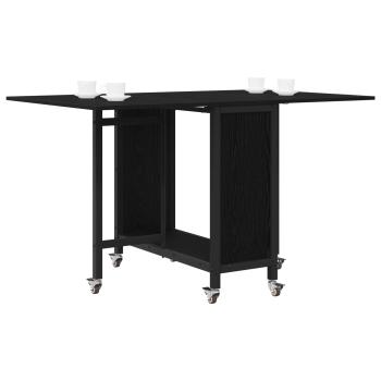 Faltbarer Esstisch mit Rollen 130 x 80 x 76,5 cm Holzwerkstoff