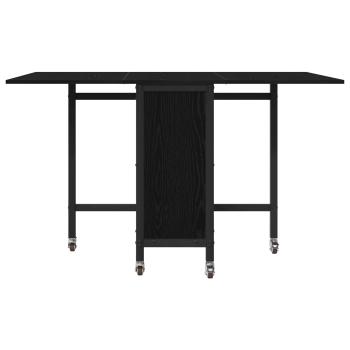 Faltbarer Esstisch mit Rollen 130 x 80 x 76,5 cm Holzwerkstoff