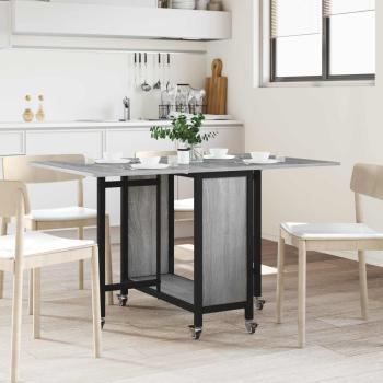 ARDEBO.de - Faltbarer Esstisch mit Rollen 130 x 80 x 76,5 cm Stahl PB