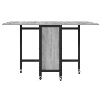 Faltbarer Esstisch mit Rollen 130 x 80 x 76,5 cm Stahl PB