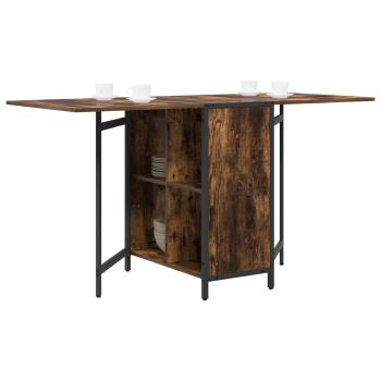Esstisch 144 x 60 x 75 cm Holzwerkstoff Räuchereiche Rechteckig