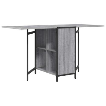 Esstisch 144 x 60 x 75 cm Holzwerkstoff Sonoma-Grau Rechteckig