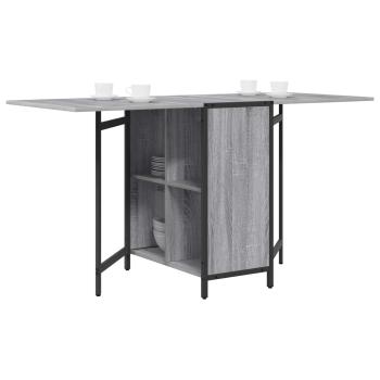 Esstisch 144 x 60 x 75 cm Holzwerkstoff Sonoma-Grau Rechteckig