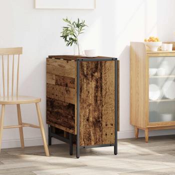 Esstisch 144 x 60 x 75 cm Holzwerkstoff Altholz Rechteckig