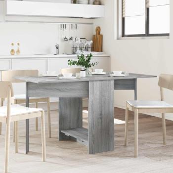 ARDEBO.de - Esstisch 138 x 70 x 73,5 cm Holzwerkstoff Grau Sonoma