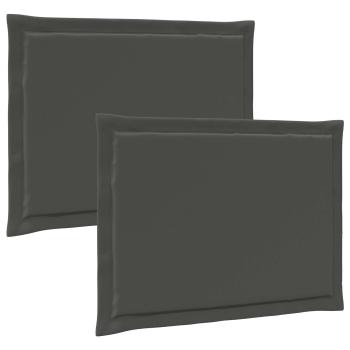 Sitzkissen 2 stk. Polyester Anthrazit 47 x 36 x 2 cm