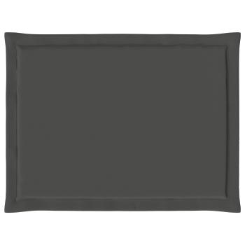 Sitzkissen 2 stk. Polyester Anthrazit 47 x 36 x 2 cm