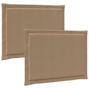 Sitzkissen 2 stk. Polyester Taupe 47 x 36 x 2 cm