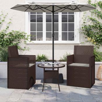 ARDEBO.de - Sitzkissen 2 stk. Polyester Hellgrau 47 x 36 x 2 cm