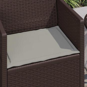 Sitzkissen 2 stk. Polyester Hellgrau 47 x 36 x 2 cm