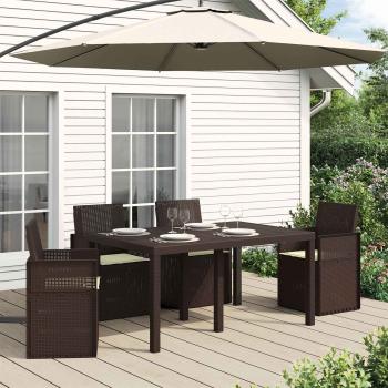 ARDEBO.de - Sitzkissen 4 stk. Polyester Creme 47 x 36 x 2 cm