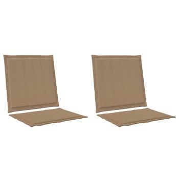 Sitz- und Rückenkissen Polyester Taupe 47 x 45 x 2 cm