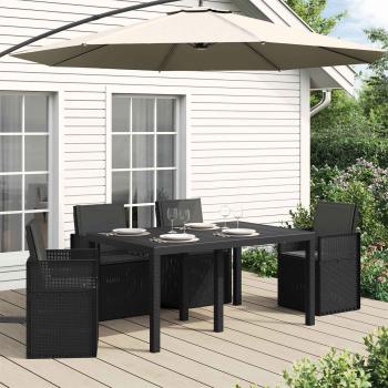 ARDEBO.de - Sitz- und Rückenkissen Polyester Anthrazit 47 x 45 x 2 cm