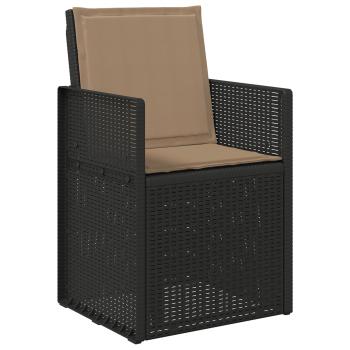 Sitz- und Rückenkissen Polyester Taupe 47 x 45 x 2 cm