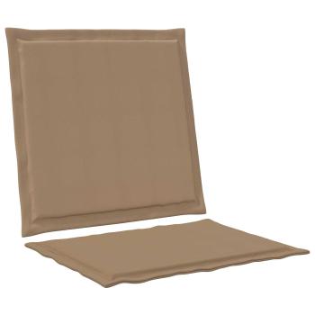 Sitz- und Rückenkissen Polyester Taupe 47 x 45 x 2 cm