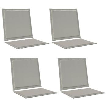 Sitz- und Rückenkissen Polyester Hellgrau 47 x 45 x 2 cm
