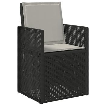 Sitz- und Rückenkissen Polyester Hellgrau 47 x 45 x 2 cm