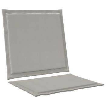 Sitz- und Rückenkissen Polyester Hellgrau 47 x 45 x 2 cm
