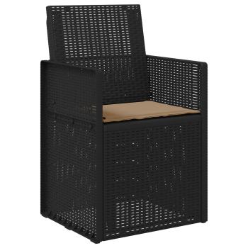 Garten Esszimmerstühle 2 stk. Anthrazit und Taupe PP