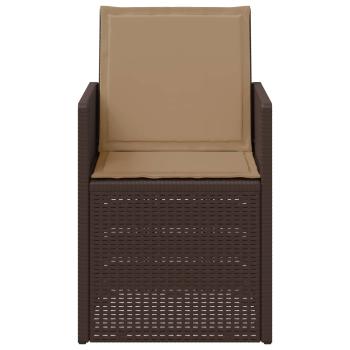 Garten Esszimmerst?hle 2 stk. Braun und Taupe PP