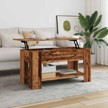 ARDEBO.de - Couchtisch Altholz-Optik 101x49x52 cm Holzwerkstoff