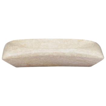 Waschbecken Creme 50x35x10 cm Marmor