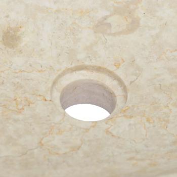 Waschbecken Creme 50x35x10 cm Marmor