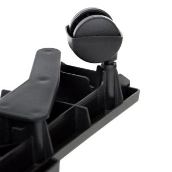 Transportroller mit 4 Rollen 2 Stk. Schwarz Polypropylen 170 kg