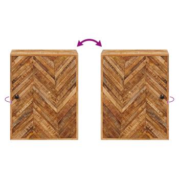 Badezimmerschrank-Set mit Schubladen 5 pcs Massivholz Mango