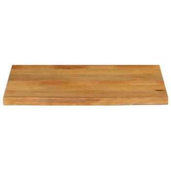Tischplatte mit Baumkante 90x60x3,8 cm Massivholz Mango