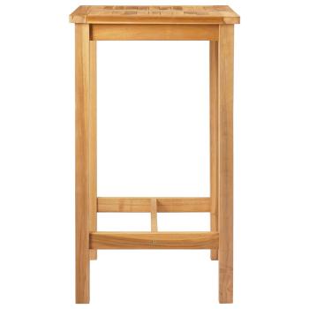 Bartisch Natur 60 x 60 x 105 cm Massiv-Teak