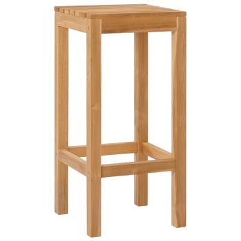Barhocker 4 Stk. Natur Massivholz Teak