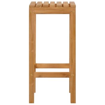 Barhocker 4 Stk. Natur Massivholz Teak