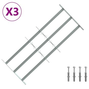 Sicherheitsgitter für Fenster mit 3 Querstangen 3 stk.