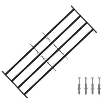 ARDEBO.de - Sicherheitsgitter für Fenster mit 4 Querstangen 3 stk.