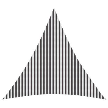ARDEBO.de - Sonnensegel 4,5 x 4,5 x 4,5 m HDPE Dreieckig Anthrazit und Weiß