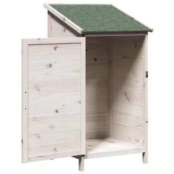 Gartenschuppen Weiß 59 x 56 x 113,5 cm Massivholz aus Fichte