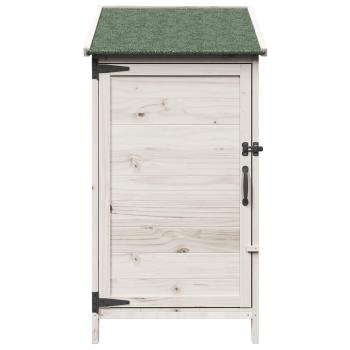 Gartenschuppen Weiß 59 x 56 x 113,5 cm Massivholz aus Fichte