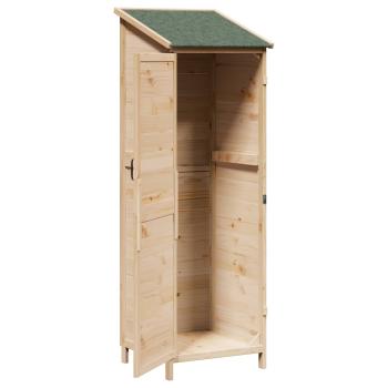Gartenschuppen Natur 59,5 x 56 x 176,5 cm Massivholz aus Fichte