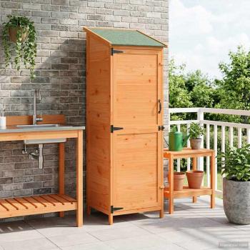 ARDEBO.de - Gartenschuppen Braun 59,5 x 56 x 176,5 cm Massivholz aus Fichte