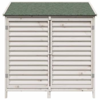 Gartenschuppen Weiß 106 x 56 x 113,5 cm Massivholz aus Fichte